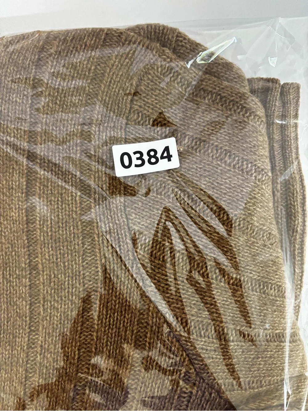 Polo Ralph Lauren XL 100% Lambswool Ribbed Crewneck Sweater Brown Camel